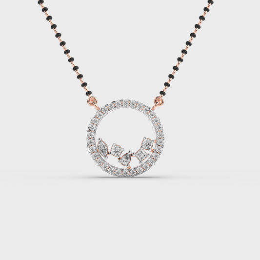 Velvet Circle Diamond Pendant