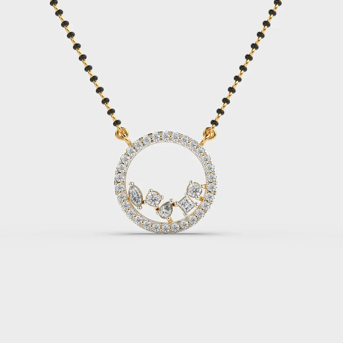 Velvet Circle Diamond Pendant - Ophiratbf