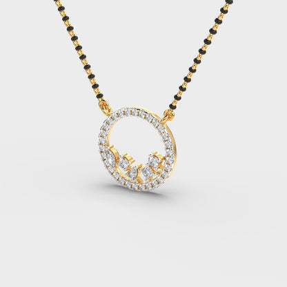 Velvet Circle Diamond Pendant