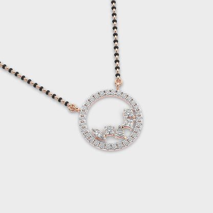 Velvet Circle Diamond Pendant