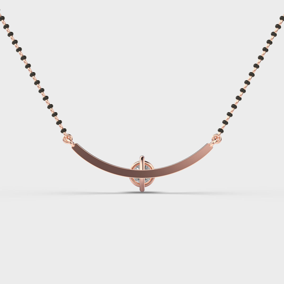 minimalistic presence diamond pendant (with chain)
