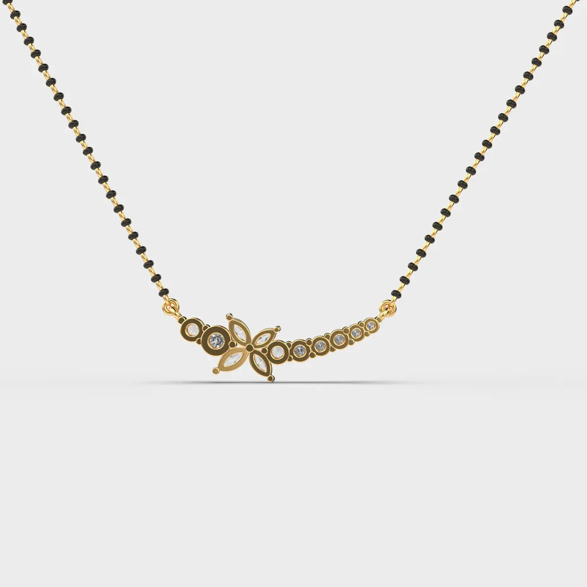Jasmine Whisper Mangalsutra Pendant - Ophiratbf