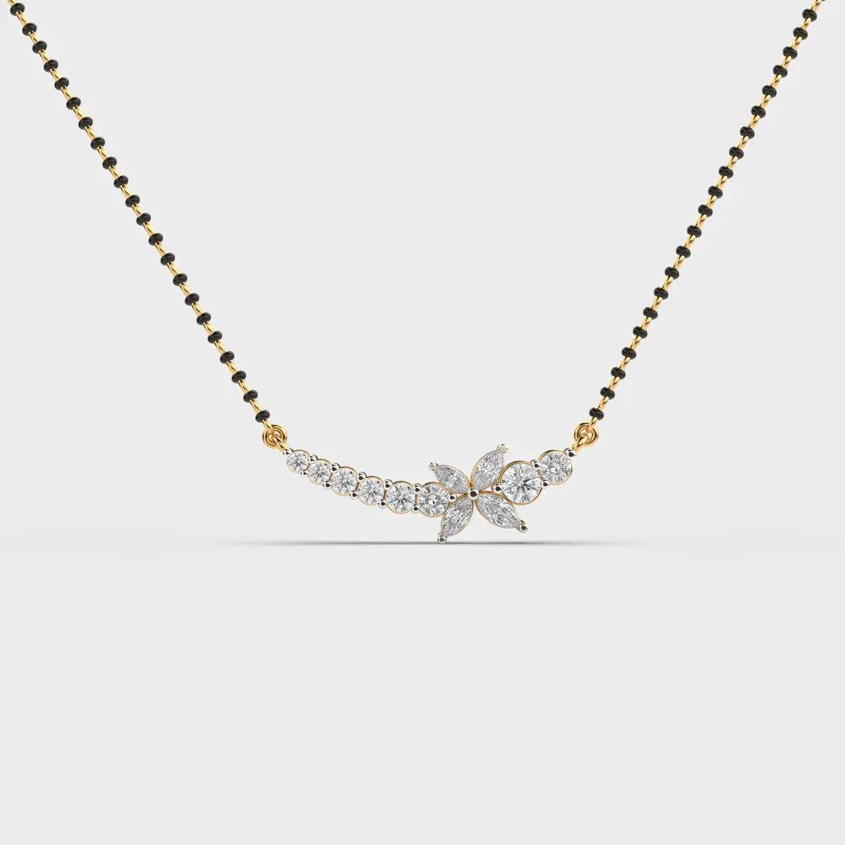 Jasmine Whisper Mangalsutra Pendant - Ophiratbf