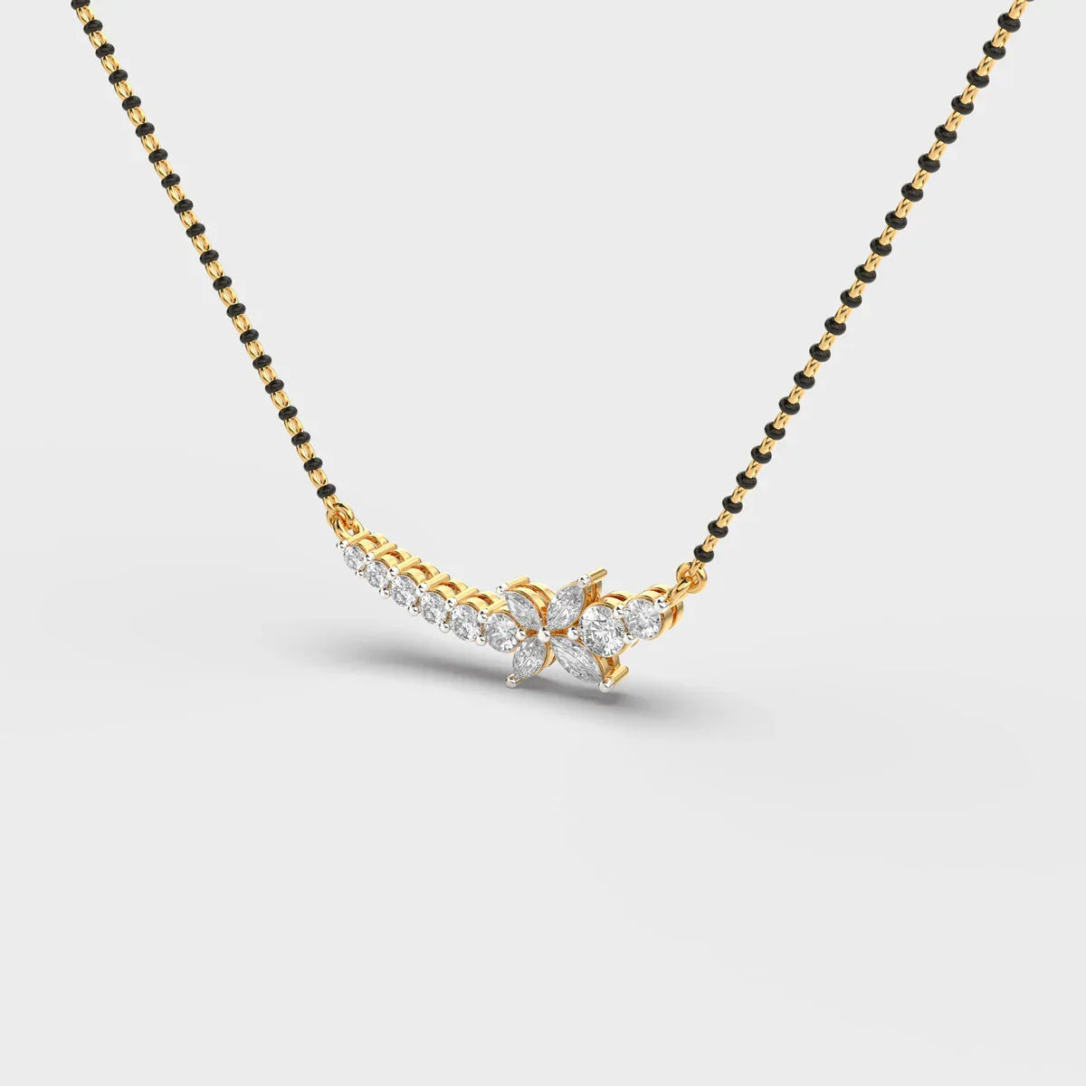 Jasmine Whisper Mangalsutra Pendant - Ophiratbf