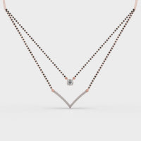 Elegant Double Chain Diamond Mangalsutra - Ophiratbf