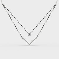 Elegant Double Chain Diamond Mangalsutra - Ophiratbf
