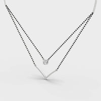 Elegant Double Chain Diamond Mangalsutra - Ophiratbf