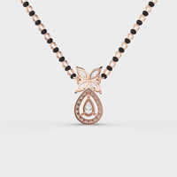 Dewpetal Drop Diamond Encrusted Mangalsutra (with chain) - Ophiratbf