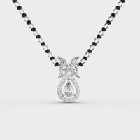 Dewpetal Drop Diamond Encrusted Mangalsutra (with chain) - Ophiratbf