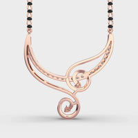 Auraline Spiral Mangalsutra Pendant - Ophiratbf