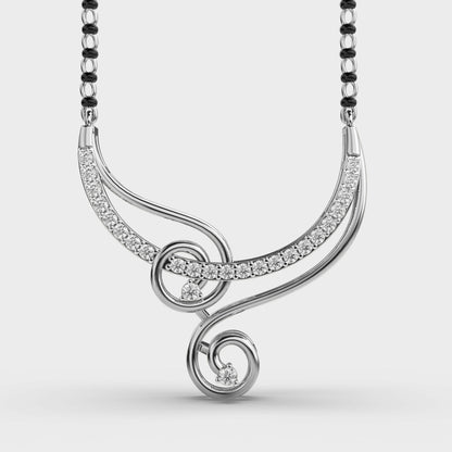 Auraline Spiral Mangalsutra Pendant