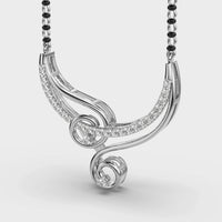Auraline Spiral Mangalsutra Pendant - Ophiratbf