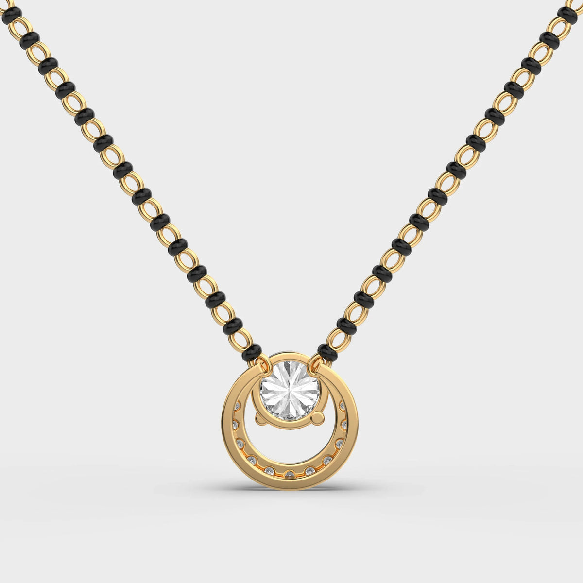 Sanskriti Solitaire Mangalsutra Pendant - Ophiratbf