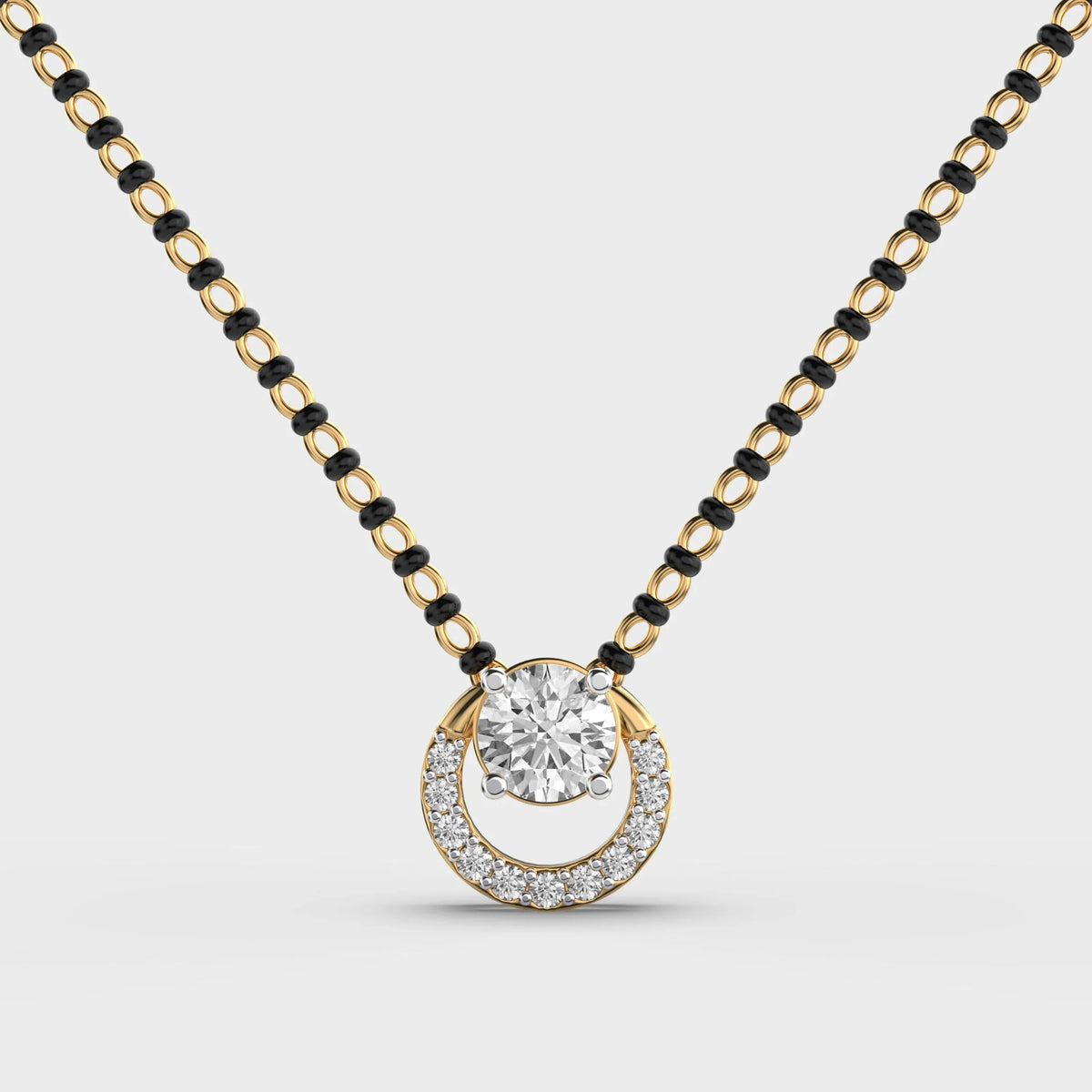 Sanskriti Solitaire Mangalsutra Pendant - Ophiratbf