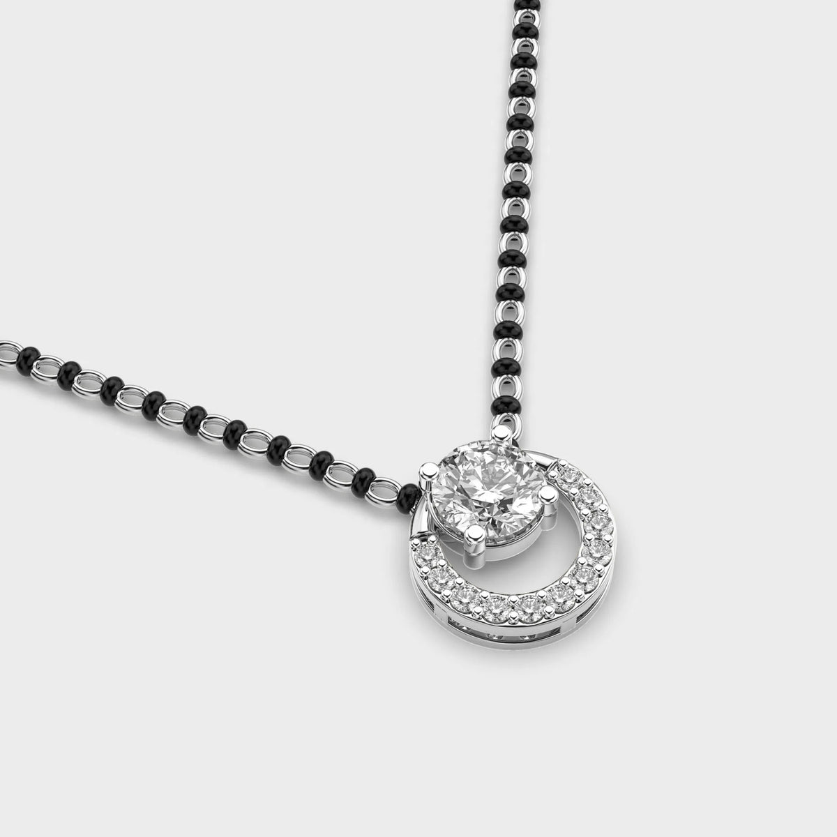 Sanskriti Solitaire Mangalsutra Pendant - Ophiratbf