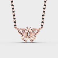 Celestial Flutter Diamond Butterfly Pendant - Ophiratbf