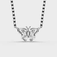 Celestial Flutter Diamond Butterfly Pendant - Ophiratbf