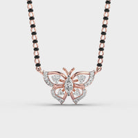 Celestial Flutter Diamond Butterfly Pendant - Ophiratbf