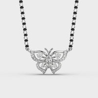 Celestial Flutter Diamond Butterfly Pendant - Ophiratbf