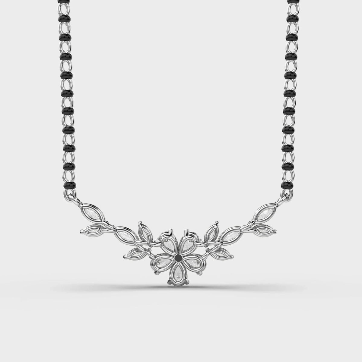 Frosty Glam Diamond Mangalsutra (With Chain) - Ophiratbf