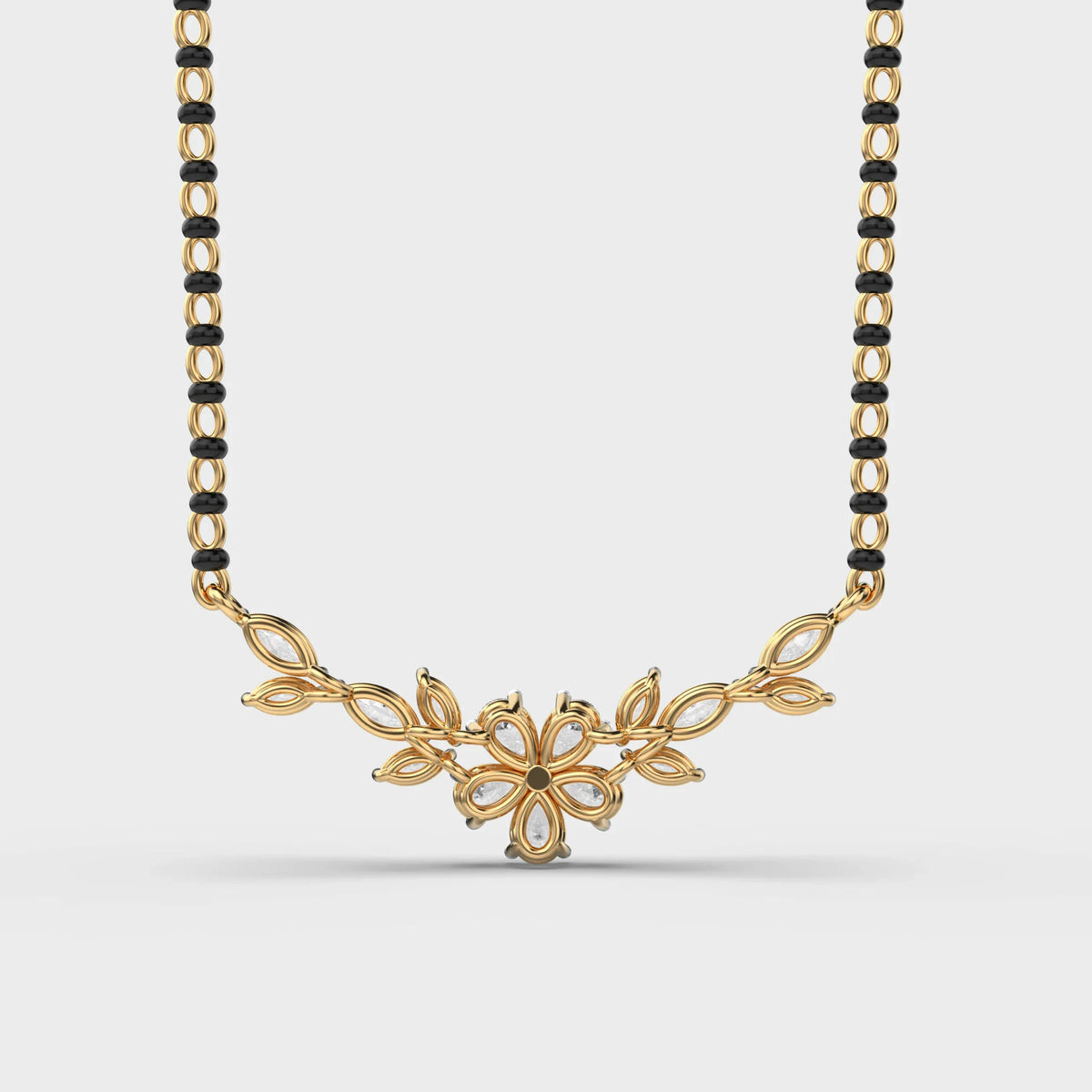 Frosty Glam Diamond Mangalsutra (With Chain) - Ophiratbf