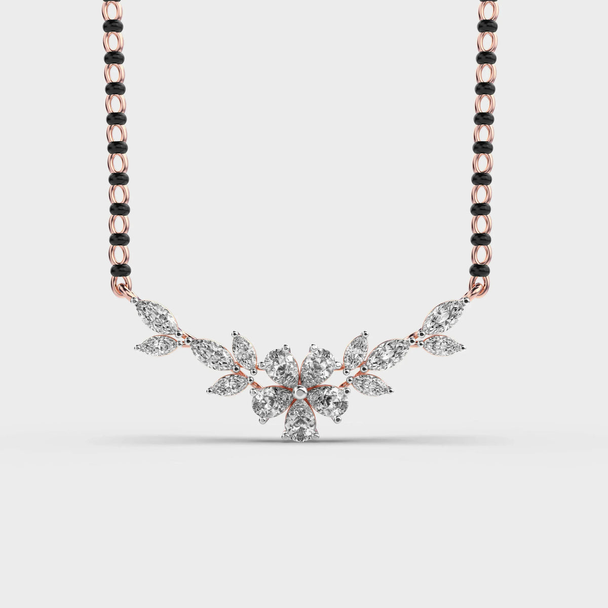 Frosty Glam Diamond Mangalsutra (With Chain) - Ophiratbf