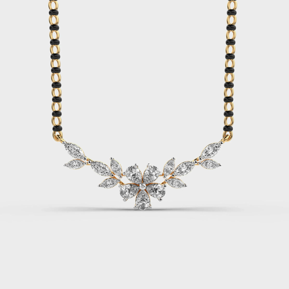 Frosty Glam Diamond Mangalsutra (With Chain) - Ophiratbf