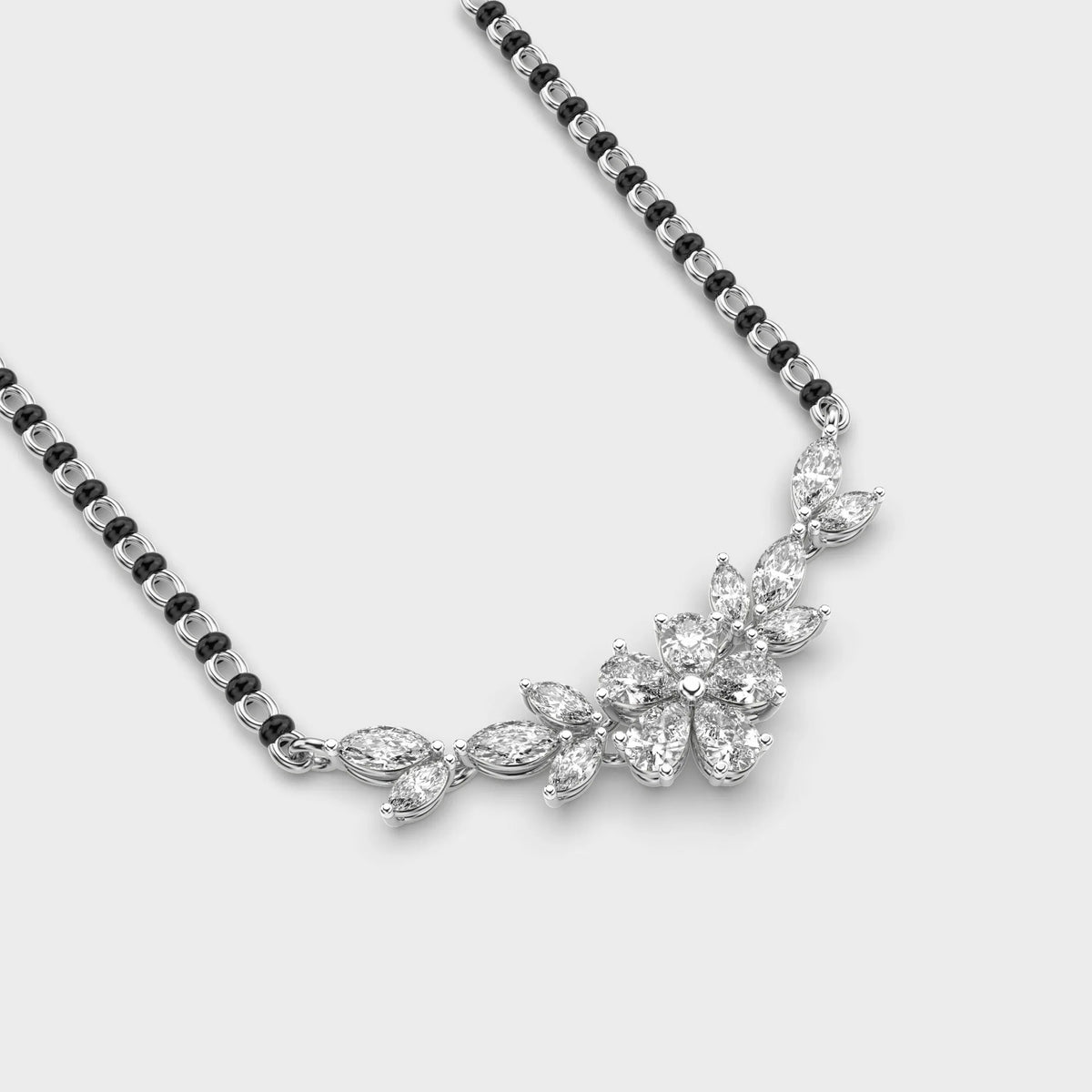 Frosty Glam Diamond Mangalsutra (With Chain) - Ophiratbf