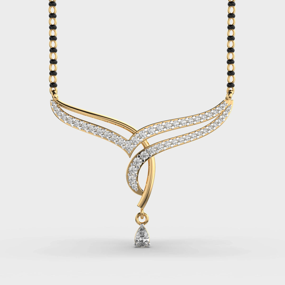 Noorline Diamond Mangalsutra Pendant - Ophiratbf