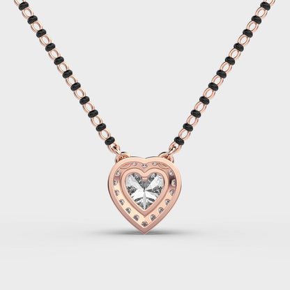 Beloved Heart Diamond Mangalsutra (With Chain)