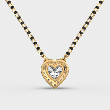 Beloved Heart Diamond Mangalsutra (With Chain)