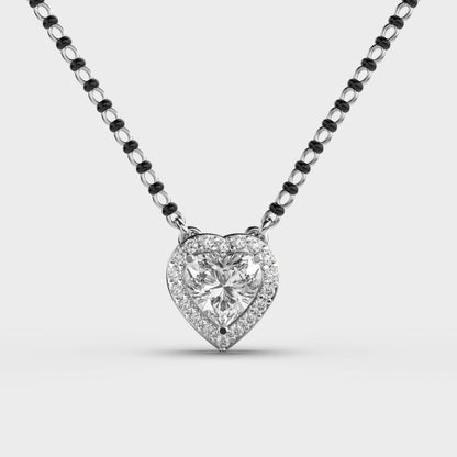 Beloved Heart Diamond Mangalsutra (With Chain)