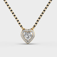 Beloved Heart Diamond Mangalsutra (With Chain) - Ophiratbf