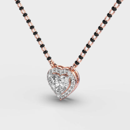 Beloved Heart Diamond Mangalsutra (With Chain)