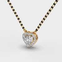 Beloved Heart Diamond Mangalsutra (With Chain) - Ophiratbf