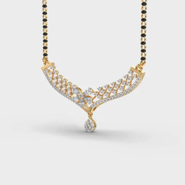Majestic Empress Diamond Mangalsutra (With Chain) - Ophiratbf