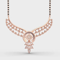 Marital Bliss Diamond Mangalsutra (With Chain) - Ophiratbf