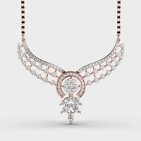 Marital Bliss Diamond Mangalsutra (With Chain) - Ophiratbf