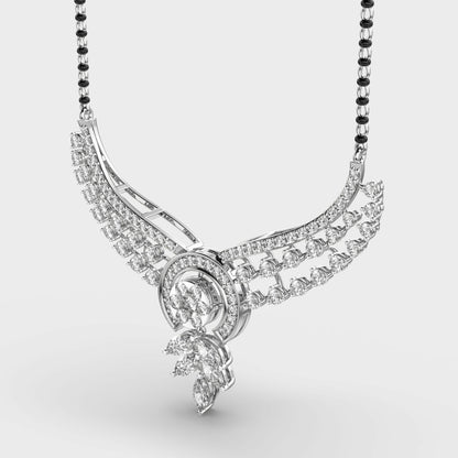 Marital Bliss Diamond Mangalsutra (With Chain)