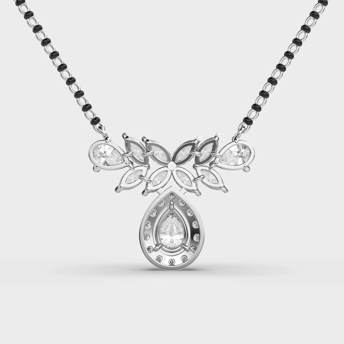 Marital Bliss Diamond Mangalsutra (With Chain) - Ophiratbf