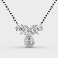 Verdelle Bloom Diamond Encrusted Mangalsutra (with chain) - Ophiratbf