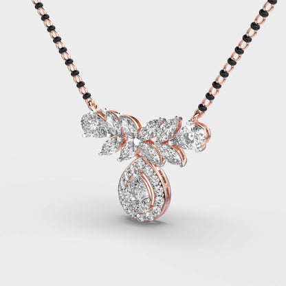 Verdelle Bloom Diamond Encrusted Mangalsutra (with chain)