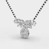 Verdelle Bloom Diamond Encrusted Mangalsutra (with chain) - Ophiratbf