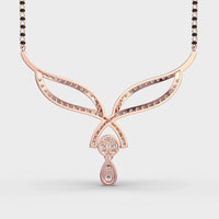 Modern Bride Diamond Mangalsutra (With Chain) - Ophiratbf