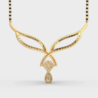 Modern Bride Diamond Mangalsutra (With Chain) - Ophiratbf