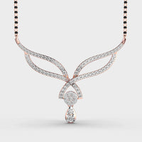 Modern Bride Diamond Mangalsutra (With Chain) - Ophiratbf