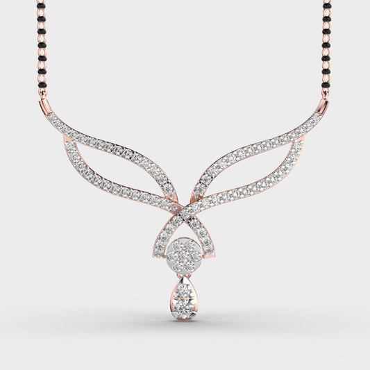 Modern Bride Diamond Mangalsutra (With Chain)