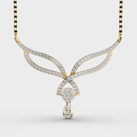 Modern Bride Diamond Mangalsutra (With Chain) - Ophiratbf