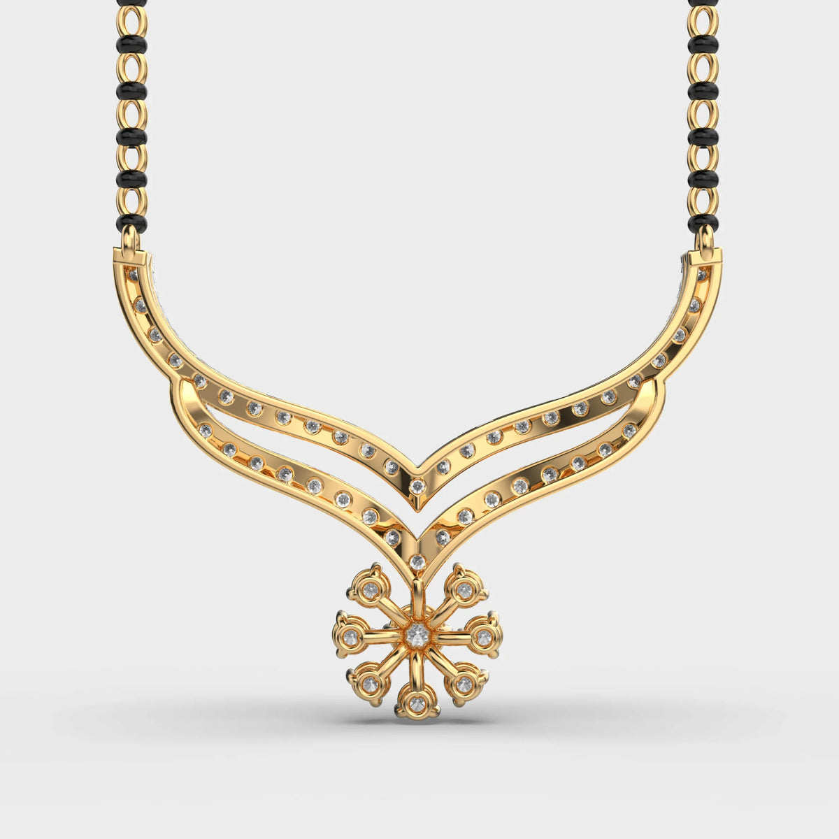 Traditional Sparkle Mangalsutra Pendant - Ophiratbf