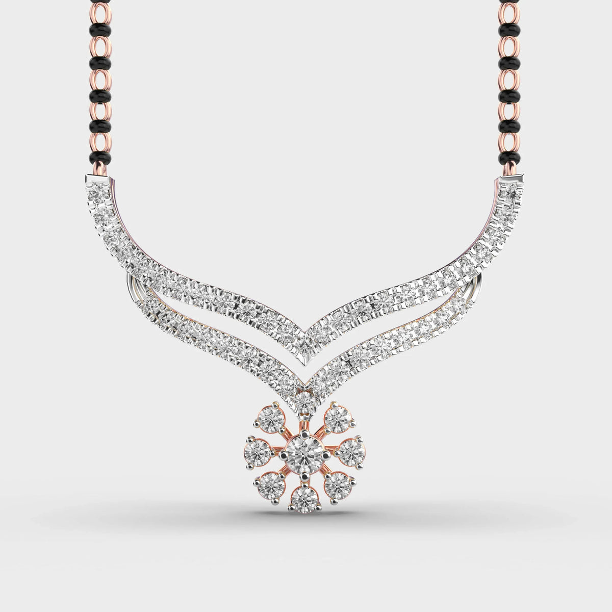 Traditional Sparkle Mangalsutra Pendant - Ophiratbf
